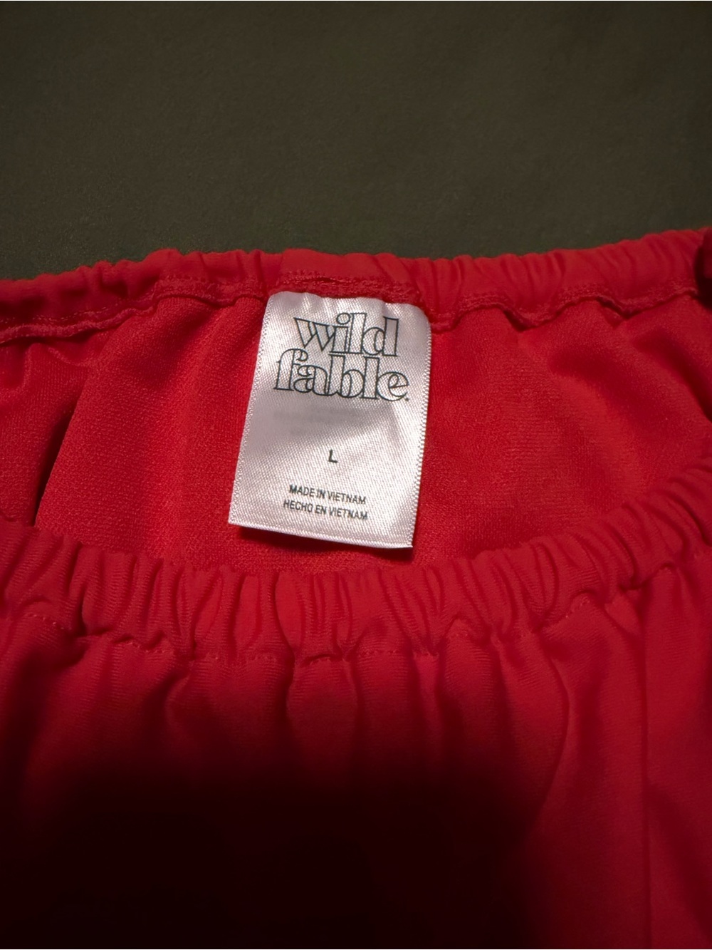 wild fable Red Elastic Waist Shorts - Picture 3 of 5